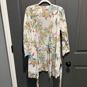 Plum Pretty Sugar Knee Length Kimono Robe Beckoning Creatures-Size Medium